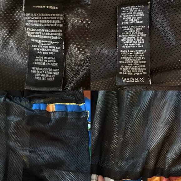 VTG LOONEY TOONS MEMBERS ONLY Windbreaker Jacket SzS Playful Cosplay Collectible - Picture 6 of 9